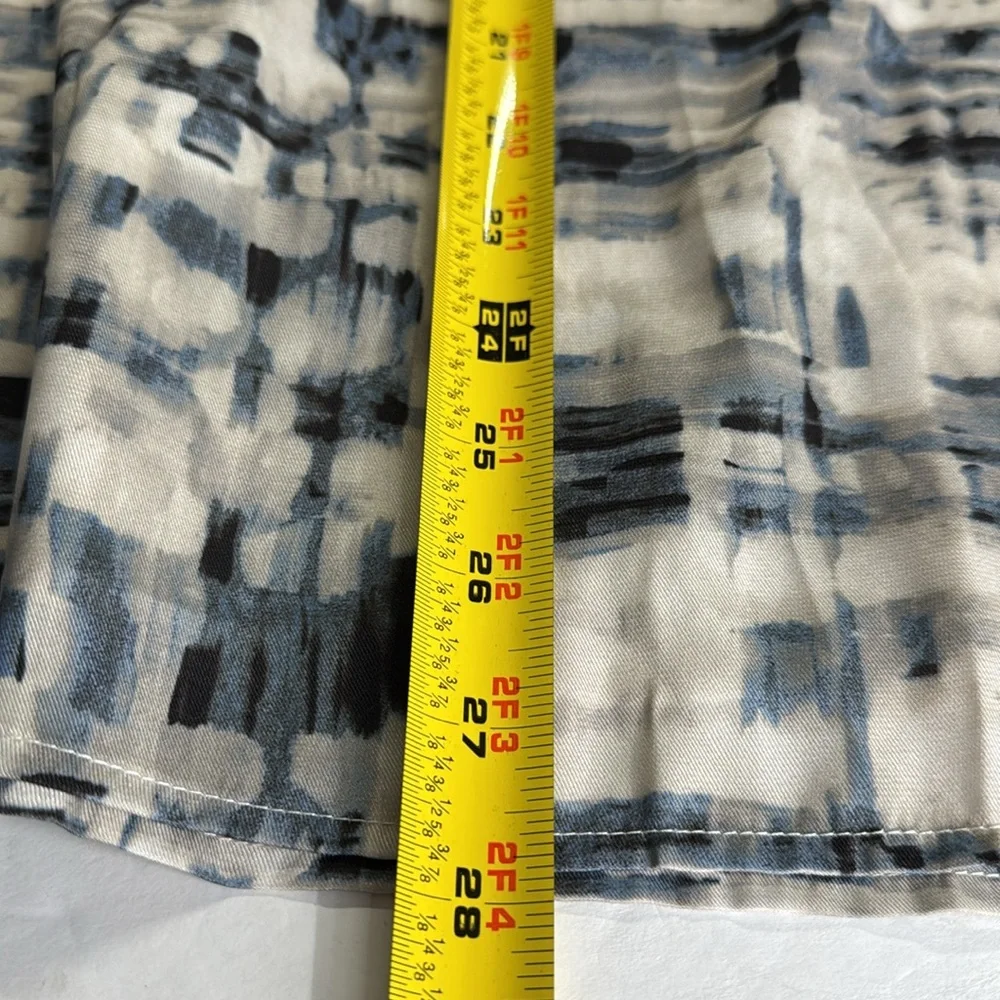 Banana Republic SILKY TWILL WRAP MIDI SKIRT Abstract Print 6 new below knee - Picture 13 of 13